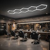 199W LED Hexagon Deckenleuchte 5-teilig