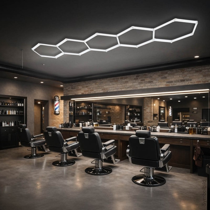 199W LED Hexagon Deckenleuchte 5-teilig