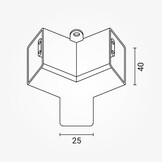 Y-Verbinder für Hexagon-Leuchtensystem