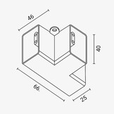 T-Verbinder für Hexagon-Leuchtensystem