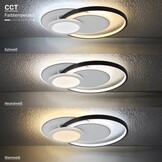 84W LED Deckenleuchte 3-teilig CCT