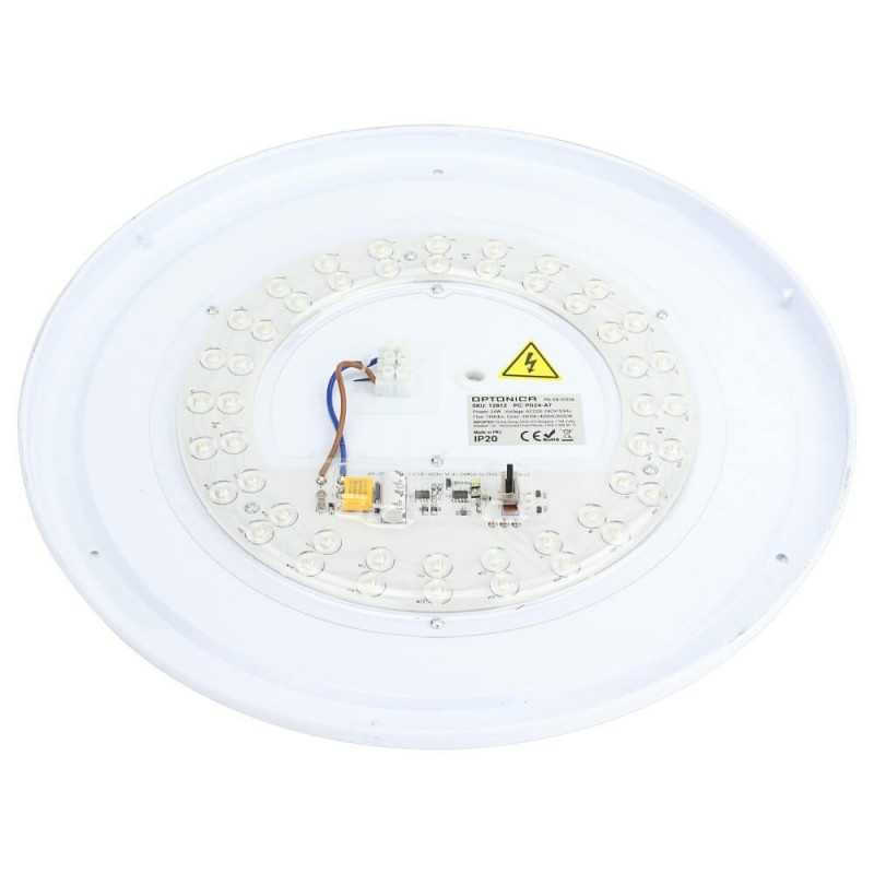 24W LED Deckenleuchte Schwarz Holzoptik CCT