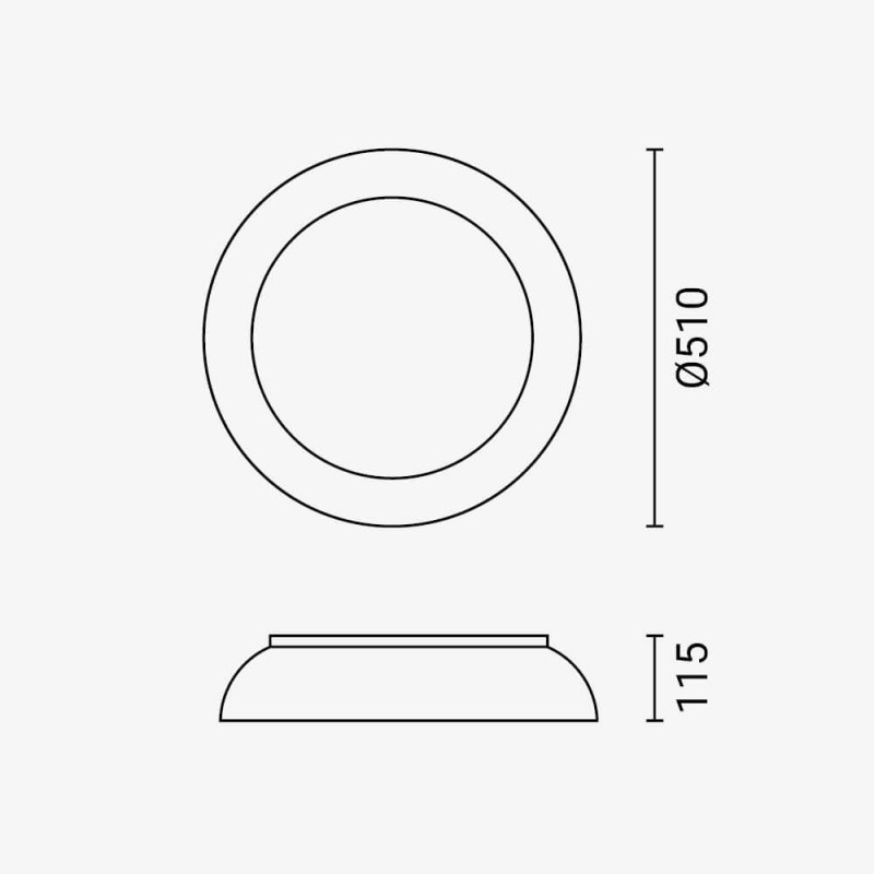 24W LED Deckenleuchte Schwarz Holzoptik CCT