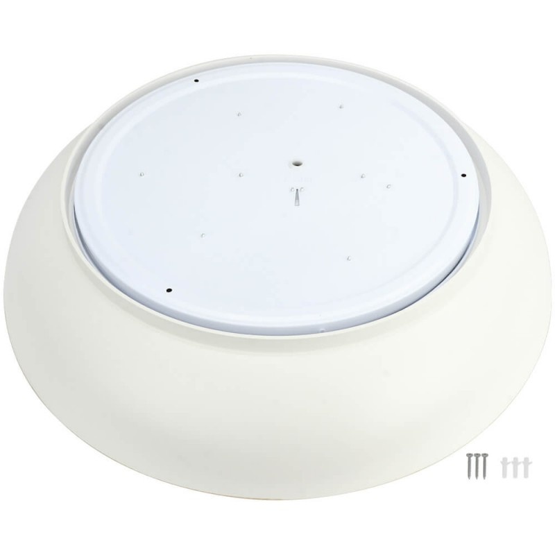 24W LED Deckenleuchte Weiß Holzoptik CCT