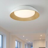 24W LED Deckenleuchte Weiß Holzoptik CCT