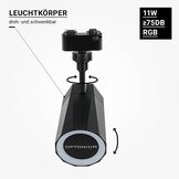 11W 1Ph. Schienenstrahler RGB mit Lautsprecher