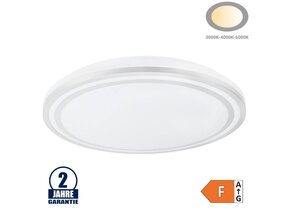 36W LED Deckenleuchte Silber CCT