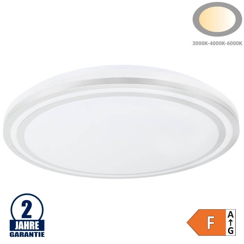 36W LED Deckenleuchte Silber CCT