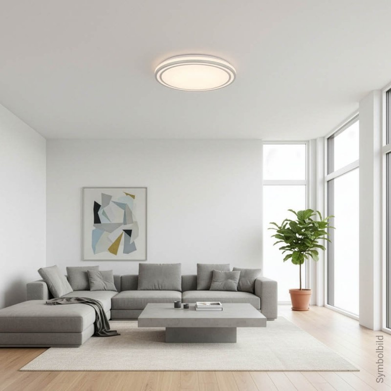 36W LED Deckenleuchte Silber CCT