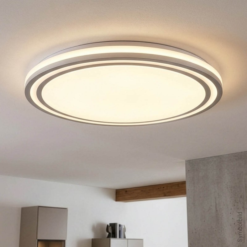 36W LED Deckenleuchte Silber CCT