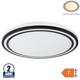 36W LED Deckenleuchte Schwarz CCT