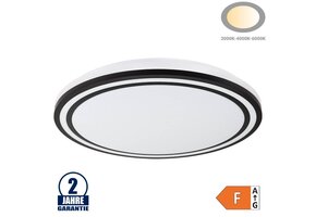 36W LED Deckenleuchte Schwarz CCT