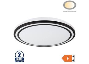 36W LED Deckenleuchte Schwarz CCT