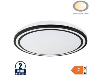 36W LED Deckenleuchte Schwarz CCT