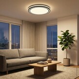 36W LED Deckenleuchte Schwarz CCT