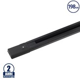 1 Ph. Stromschiene für LED Schienenstrahler Schwarz 198cm