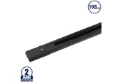 1 Ph. Stromschiene für LED Schienenstrahler Schwarz 198cm