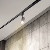 1 Ph. Stromschiene für LED Schienenstrahler Schwarz 198cm