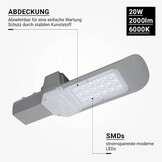 20W LED Straßenleuchte Classic Kaltweiß