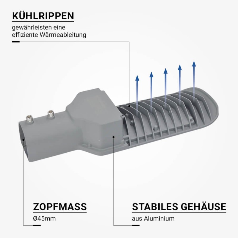 20W LED Straßenleuchte Classic Kaltweiß