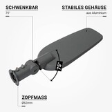 150W LED Straßenleuchte Warmweiß IP65