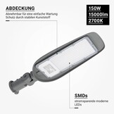 150W LED Straßenleuchte Warmweiß IP65