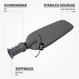 200W LED Straßenleuchte Kaltweiß IP65