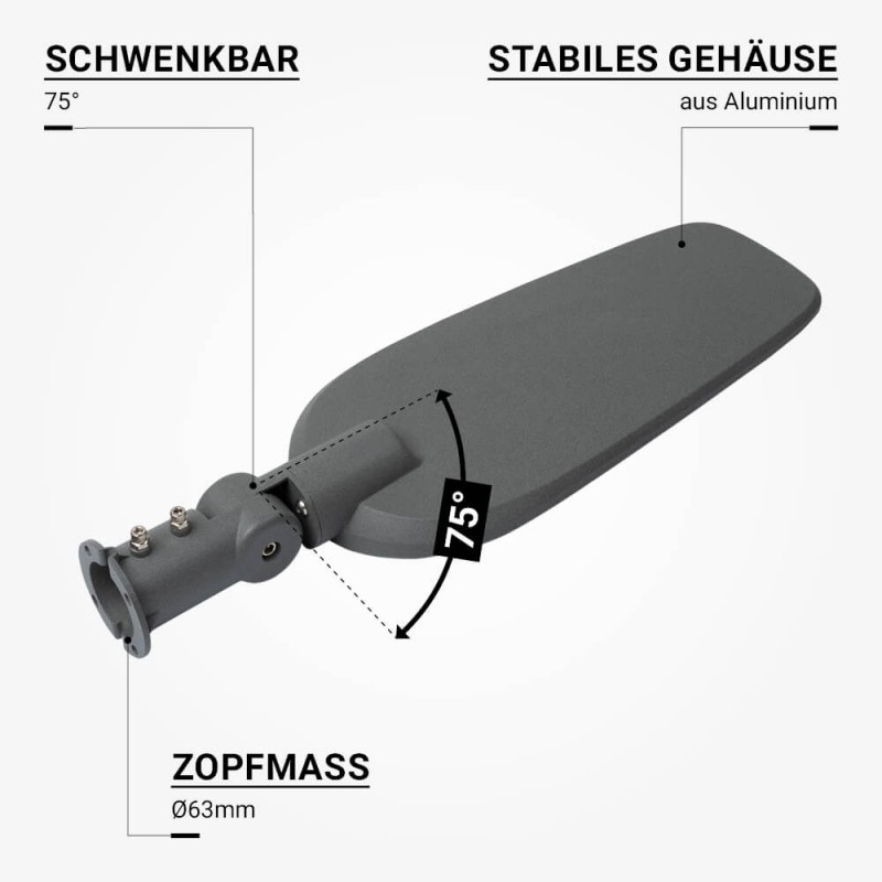 200W LED Straßenleuchte Kaltweiß IP65