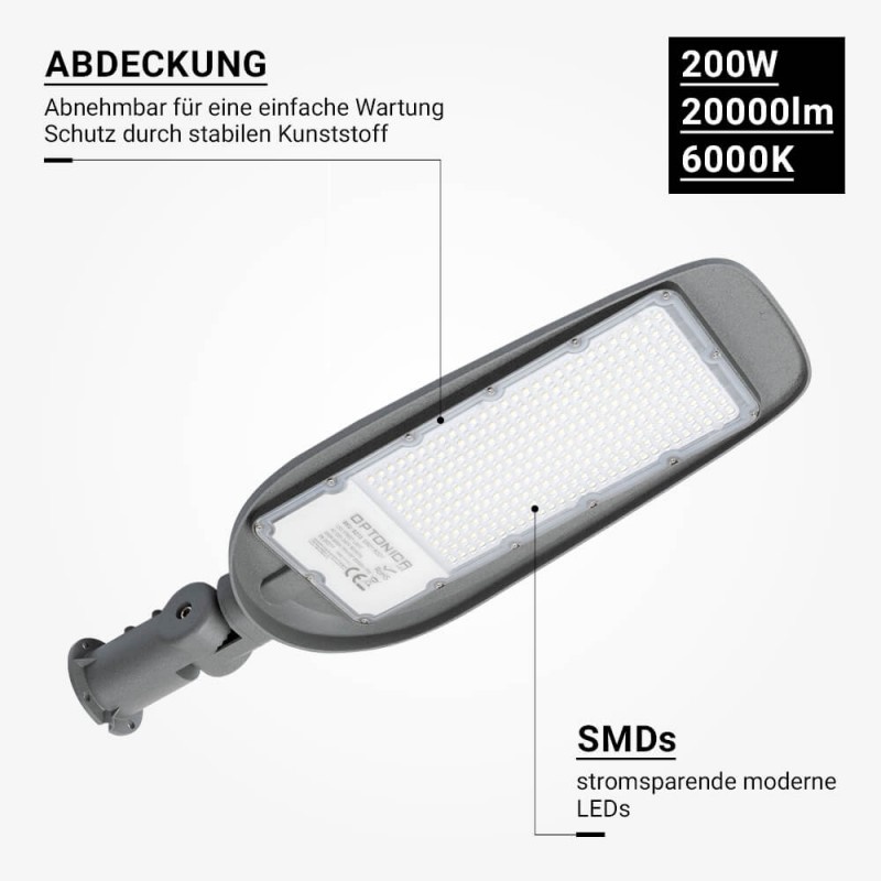 200W LED Straßenleuchte Kaltweiß IP65