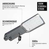 150W LED Straßenleuchte Professional Moso 5700K