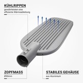 200W LED Straßenleuchte Kaltweiß IP65