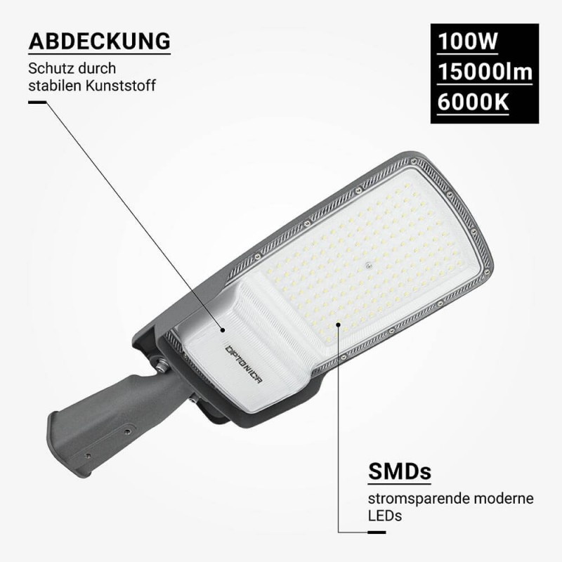 100W LED Straßenleuchte Professional 6000K IP65
