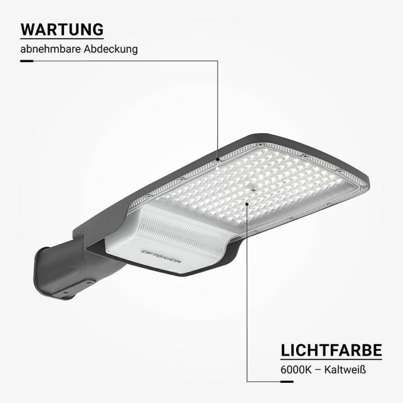 100W LED Straßenleuchte Professional 6000K IP65