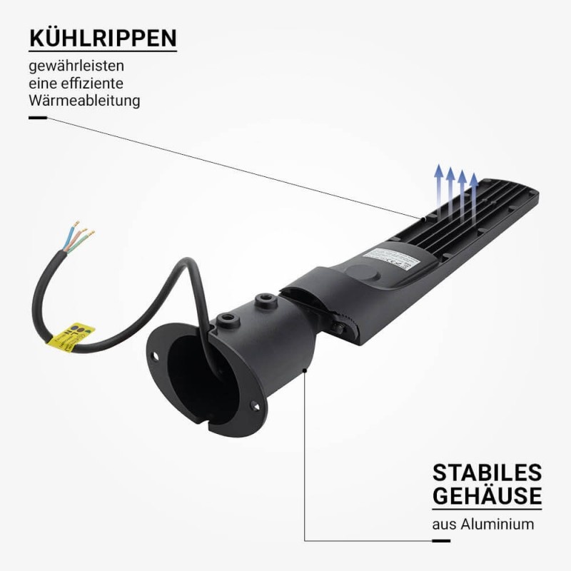 50W LED Straßenleuchte Premium 6000K IP65