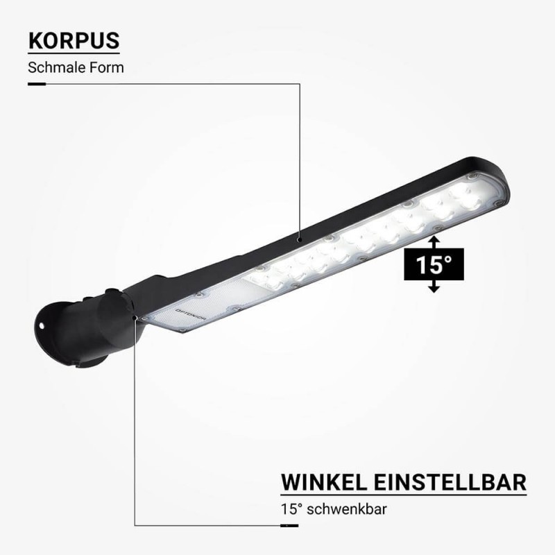 50W LED Straßenleuchte Premium 6000K IP65