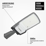 100W LED Straßenleuchte Professional 4000K IP65
