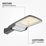100W LED Straßenleuchte Professional 4000K IP65