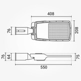 100W LED Straßenleuchte Professional 4000K IP65