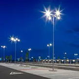 LED Straßenleuchte 50W, 3000K warmweiß, 5000lm, grau, IP65, Wand- & Mastmontage