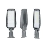 LED Straßenleuchte 50W, 3000K warmweiß, 5000lm, grau, IP65, Wand- & Mastmontage