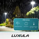 LED Straßenleuchte 50W, 3000K warmweiß, 5000lm, grau, IP65, Wand- & Mastmontage
