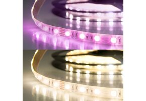 LED SIL RGB+WW Flexband, 24V DC, 19W, IP20, 4in1 Chip, 5m Rolle, 60 LED/m