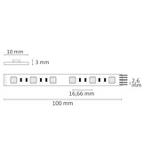 LED SIL RGB+WW Flexband, 24V DC, 19W, IP20, 4in1 Chip, 5m Rolle, 60 LED/m