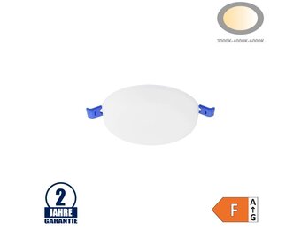 9W LED Frameless Mini Panel Rund CCT