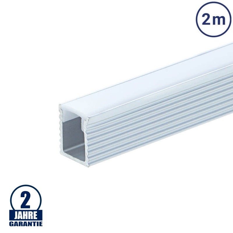 LED Profil 7,5x9mm eloxiert 2m SET