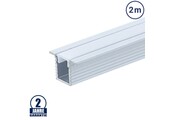 LED Einbauprofil 12,4x9mm eloxiert 2m SET