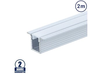 LED Einbauprofil 12,4x9mm eloxiert 2m SET