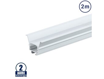 LED Profil 20x18mm Eloxiert Einbau 2m SET