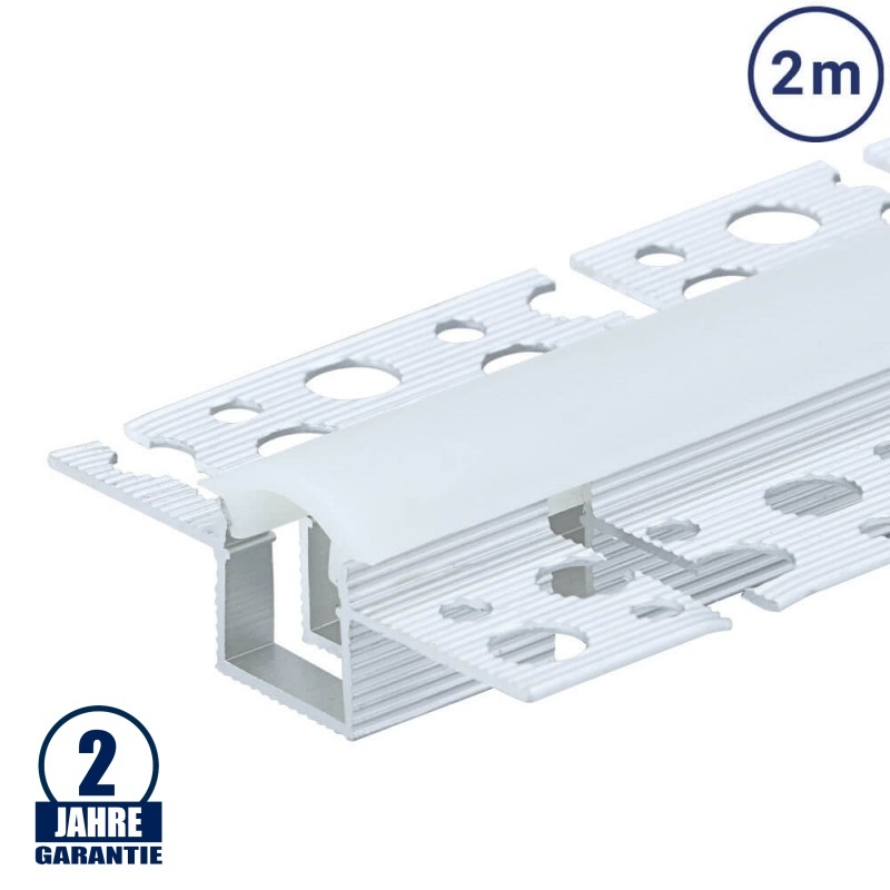 LED Trockenbauprofil flexibel Weiß 2m SET OP