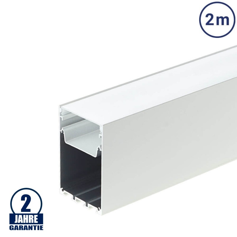 LED Linearleuchten-Profil Weiß 2m SET OP
